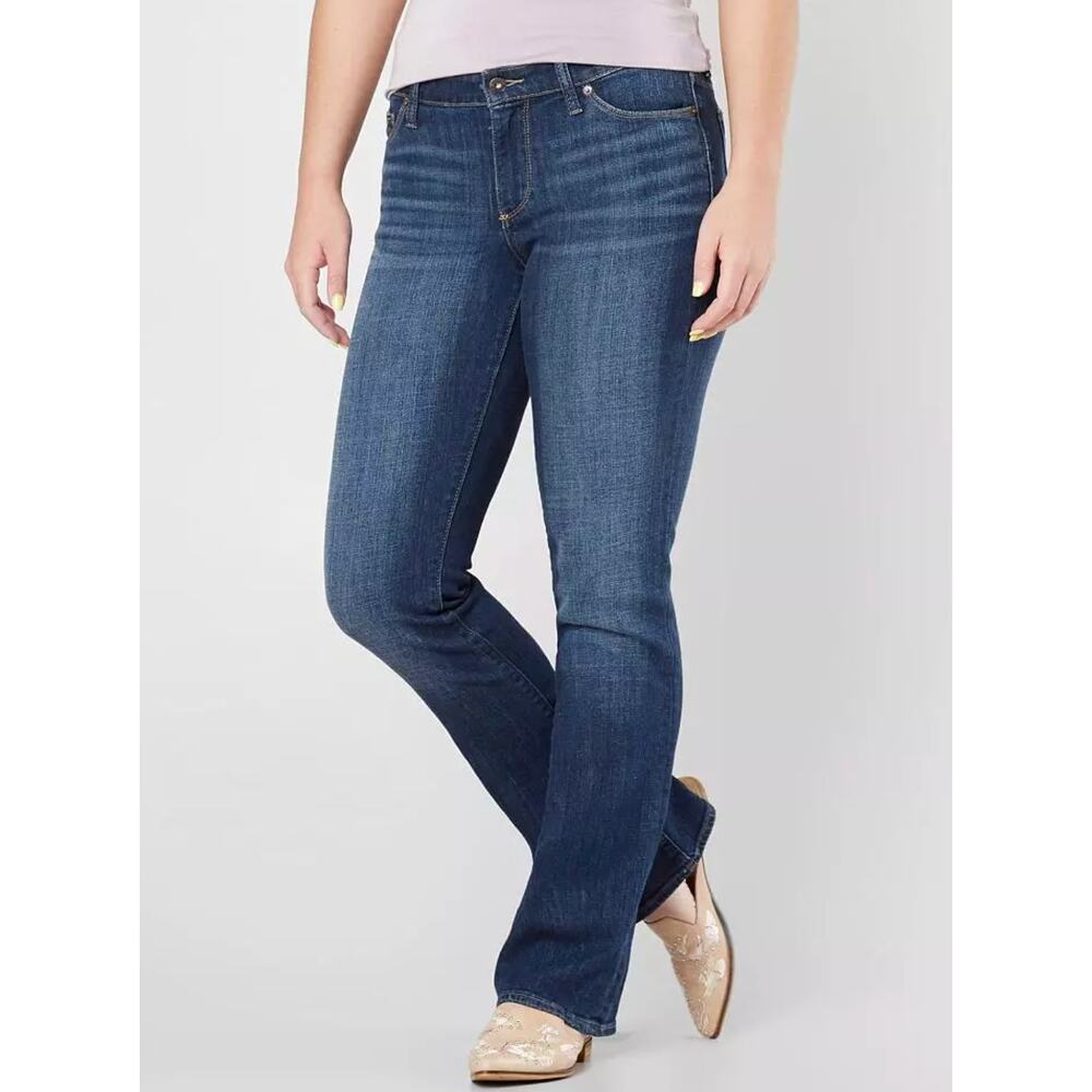 Lucky Brand Sweet Mid Rise Boot Cut Stretch Jeans in Agate Blue Wash Size 10/30